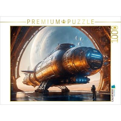 CALVENDO Puzzle Rückkehr eines Raumgleiters ins Mutterschiff | 1000 Teile Lege-Größe 64x48cm Foto-Puzzle für glückliche Stunden
