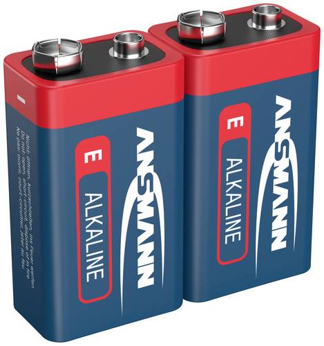 Ansmann 6LR61 Red-Line 9V Block-Batterie Alkali-Mangan 9V 2St.