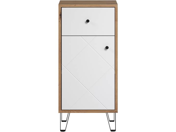 Badezimmerschrank Keaton eiche Holzwerkstoff B 36 T 29 H 79 cm
