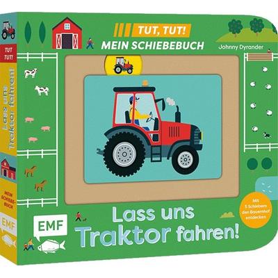 Tut, Tut! – Mein Schiebebuch: Lass uns Traktor fahren!, Gebundene Ausgabe von , Edition Michael Fischer / EMF Verlag, 978-3-7459-3272-0