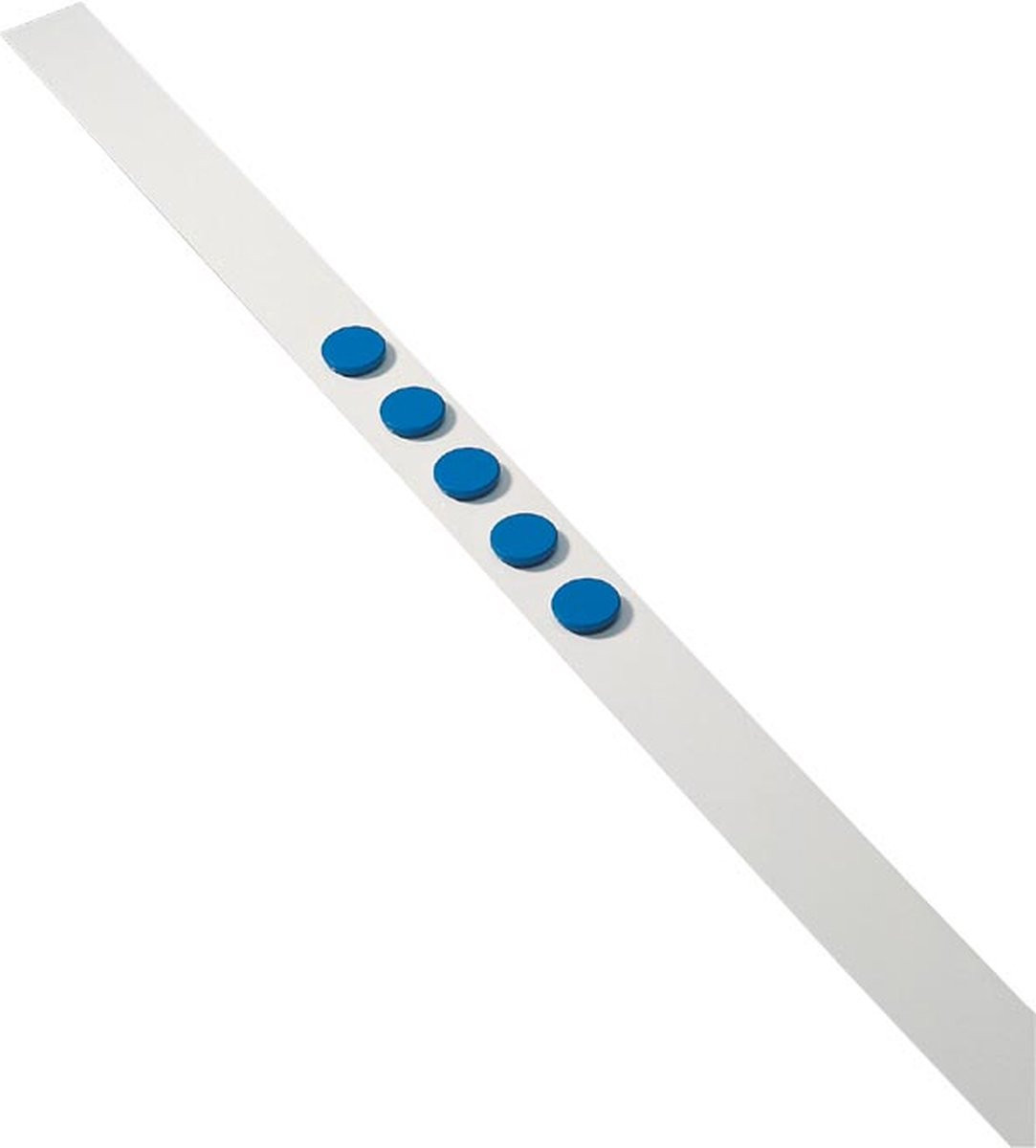 Desq Dahle Wandlijst met 5 magneten, 32 mm, blauw, 100 cm