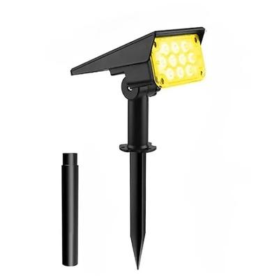 Solarbetriebene, farbwechselnde Strahler für den Außenbereich, wasserdichte Solarleuchten, mehrfarbige RGB-Gartenstrahler für Garten, Hof, Einfahrt, Rasen, Terrasse, Wege und Weihnachtsdekoration