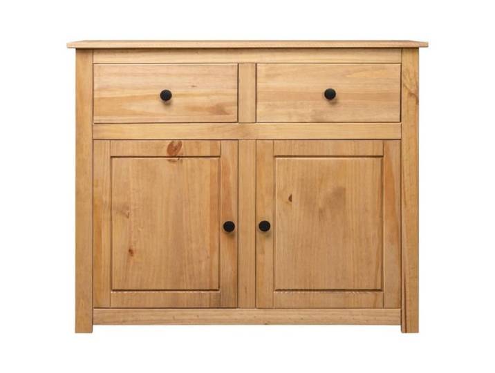 Buffet bas - SALUTUYA - BD45781 - Bois massif - 2 tiroirs - 2 portes - 93x40x80 cm