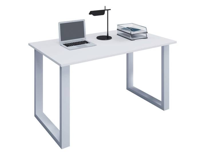 Mid.you Schreibtisch, Weiss, Holzwerkstoff, rechteckig, U-Form, 50x76x140 cm, in verschiedenen Holz-Dekoren erhältlich, Büromöbel, Schreibtische, Bürotische