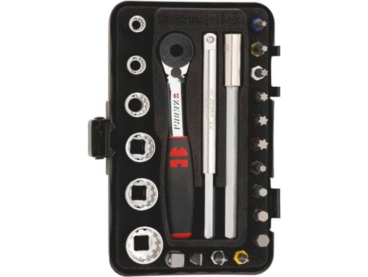 Würth 096511 23 dopsleutel 1/4 inch multi-assortiment mini, zwart