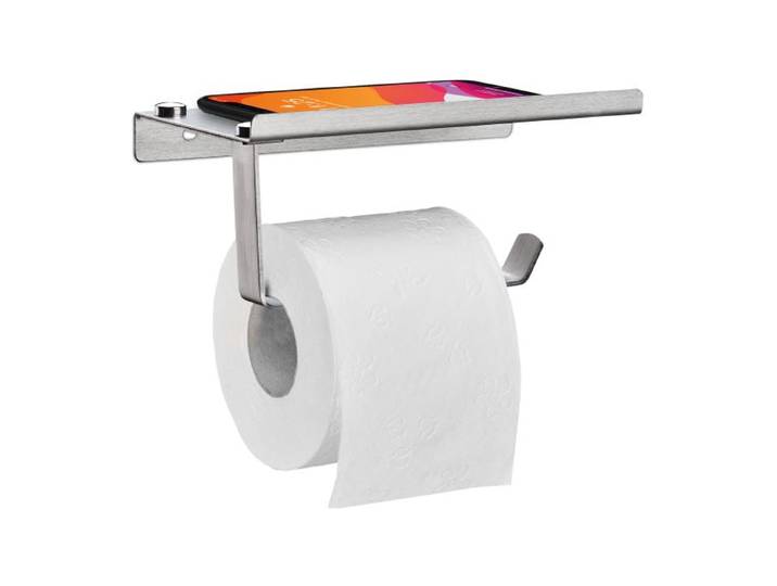 Relaxdays Toilettenpapierhalter mit Ablage