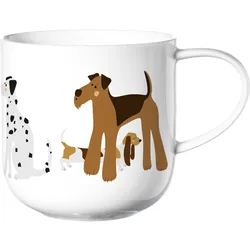 Henkelbecher COPPA Dogs (DH 9,20x9,50 cm) - weiß - DH 9,20x9,50 cm