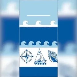 Mank Besteckservietten Airlaid Maritim, 40 x 40 cm, 75 Stück - Bestecktaschen