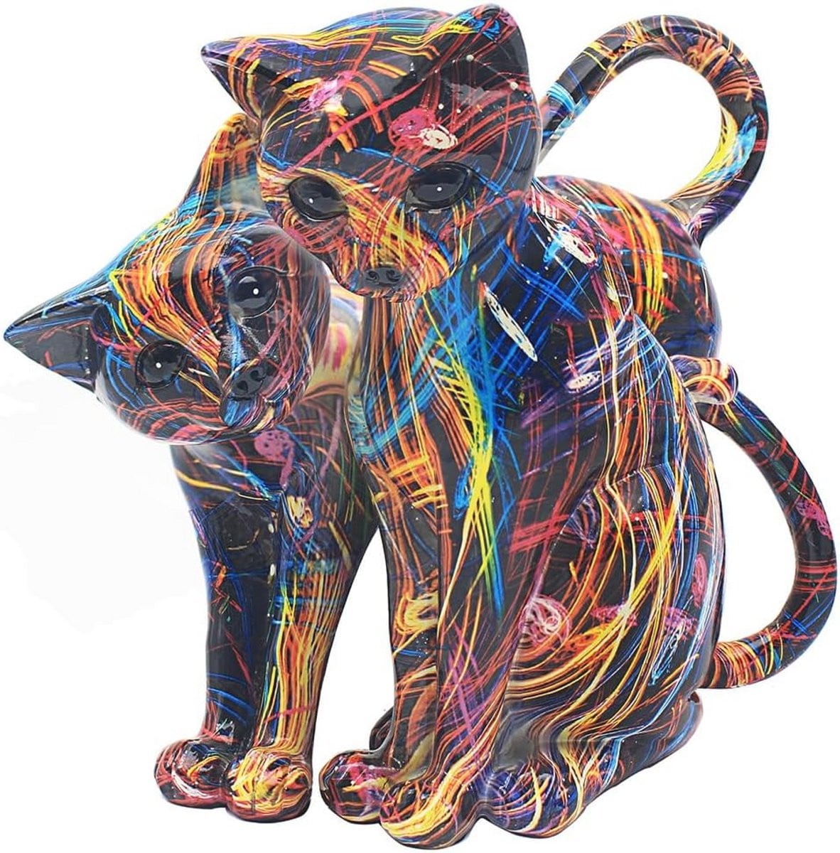 Graffiti Ornament Kat - Decoratieve Huisdecoratie voor op tafel