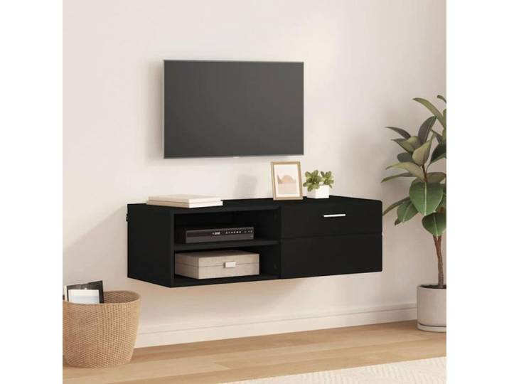 Table console - VIDAXL - 880242 - Noir - Bois d'ingénierie - 100.5x39x30 cm