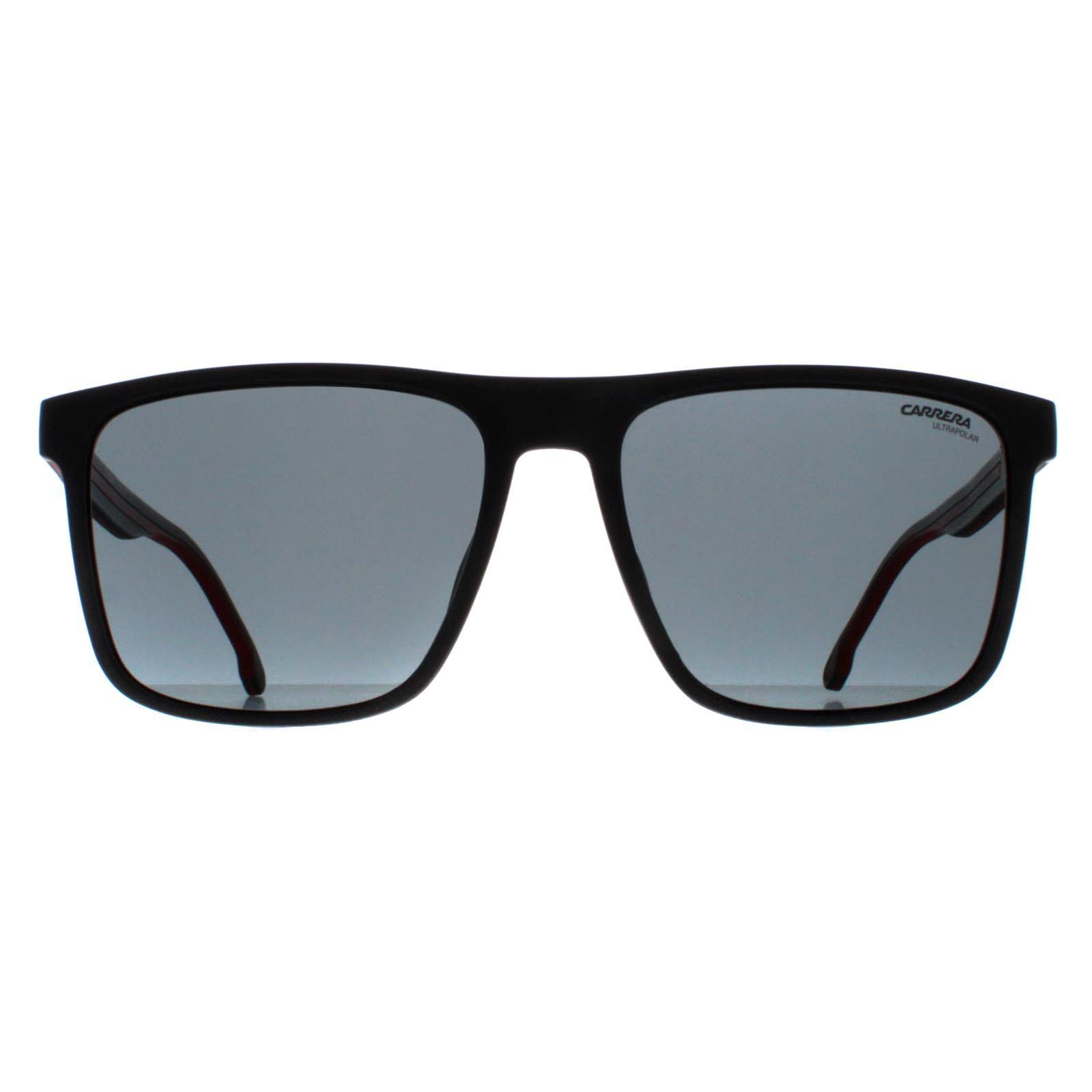 Carrera Rechthoekig Heren Zwart en Rood Bordeaux 8064/S