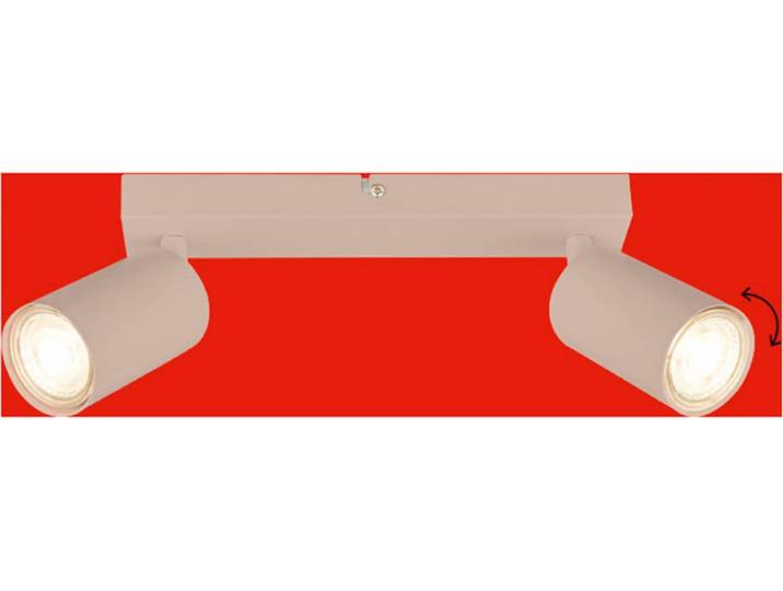 BRILONER LEUCHTEN LED Deckenspot TIB , beige, 2, H: 15,5cm, 1 Stk., Leuchten, 25,5x8,5 cm, Wohnzimmer, Schlafzimmer, Flur, Büro, LED Deckenspot