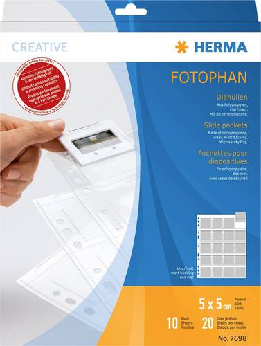 Herma Diahüllen Transparent 5 x 5cm