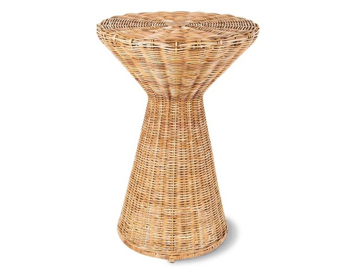 HKliving Rotan bijzettafel hoog
