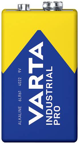 Varta INDUSTRIAL PRO 9V Stk 9V Block-Batterie Alkali-Mangan 640 mAh 9V