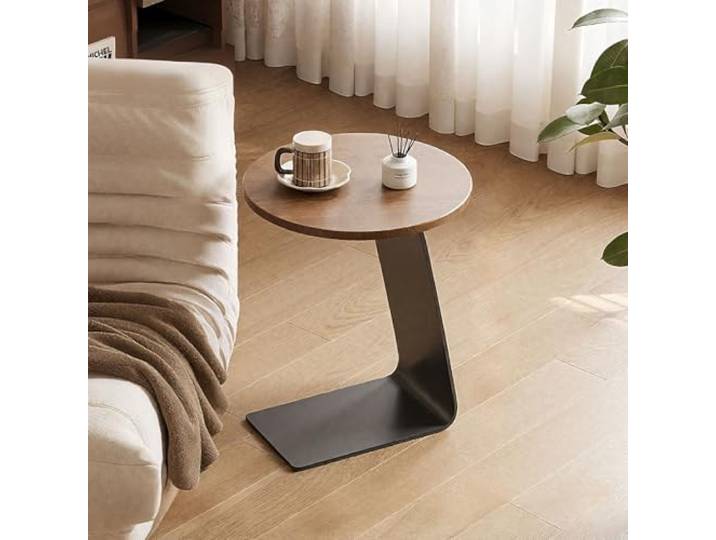 XCHtuerFY Beistelltisch, 15,7 Zoll (ca. 40 cm) breiter, stilvoller und platzsparender(Brown)
