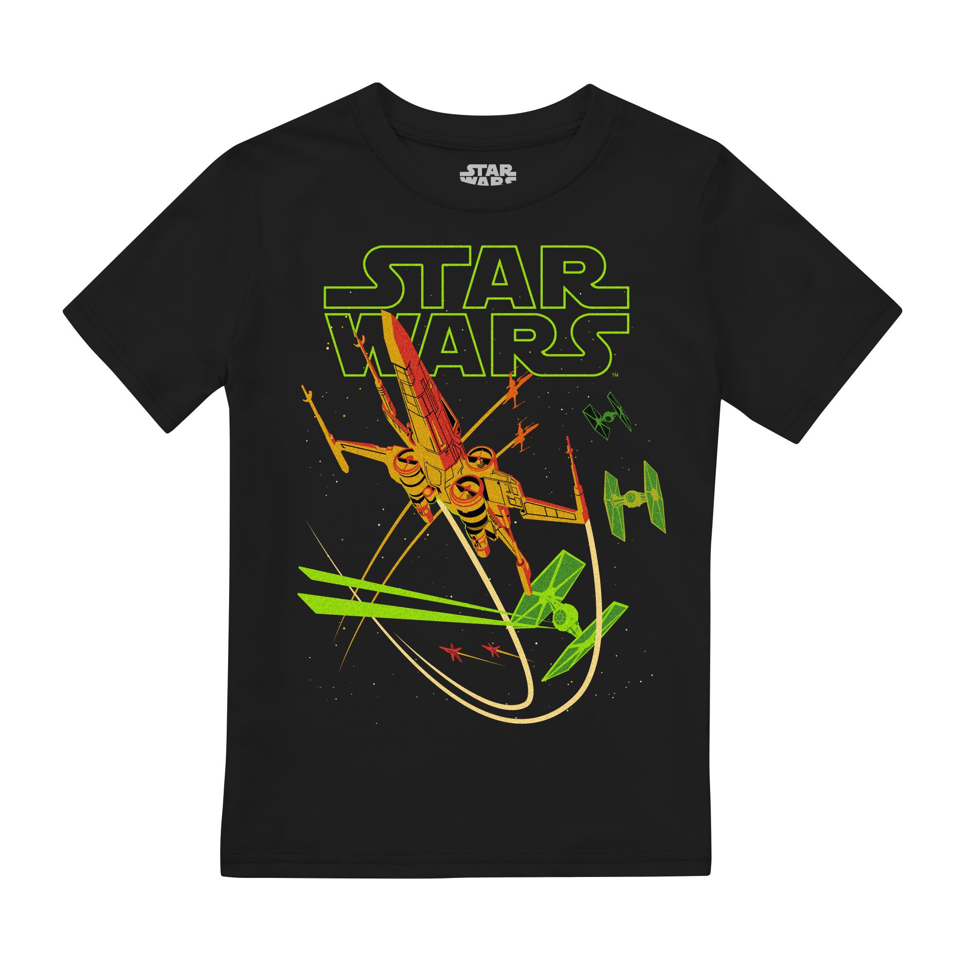 Star Wars Kinderen/Kinderen X-Wing T-Shirt (Zwart)