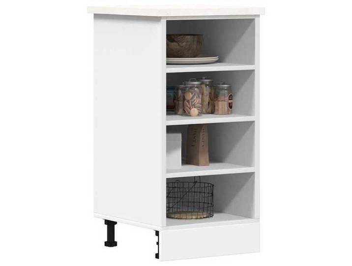 Armoire de plancher-Meuble de rangement blanc 40x44 5x81 5 cm