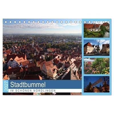 Stadtbummel im schönen Nördlingen (Tischkalender 2027 DIN A5 quer), CALVENDO Monatskalender