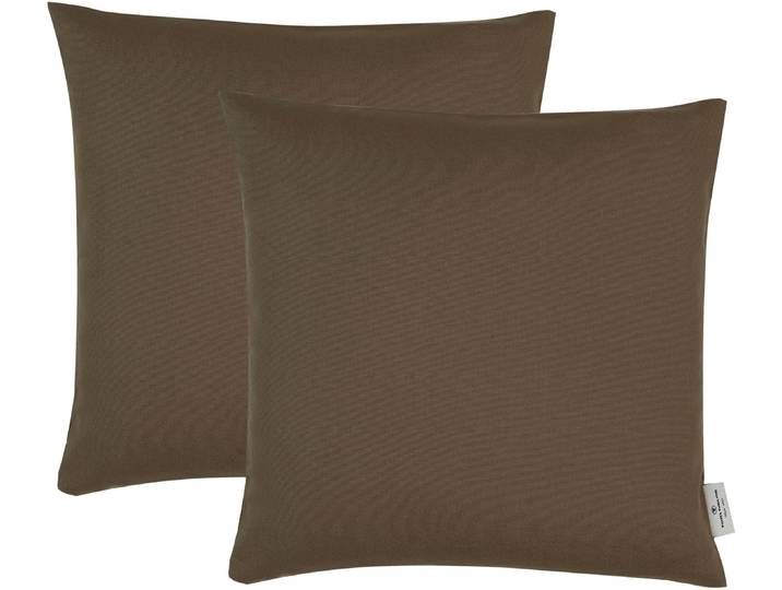 TOM TAILOR HOME Dove unifarben, Kissenhüllen ohne Füllung, 2er Pack