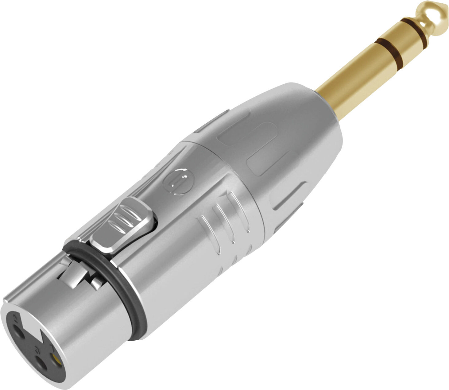 Seetronic Xlr 3p Buchse Auf Stereo-Stecker Goldkontakte – Silbernes Gehäuse