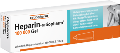 ratiopharm GmbH HEPARIN-RATIOPHARM 180.000 I.E. Gel 150 g 06884371