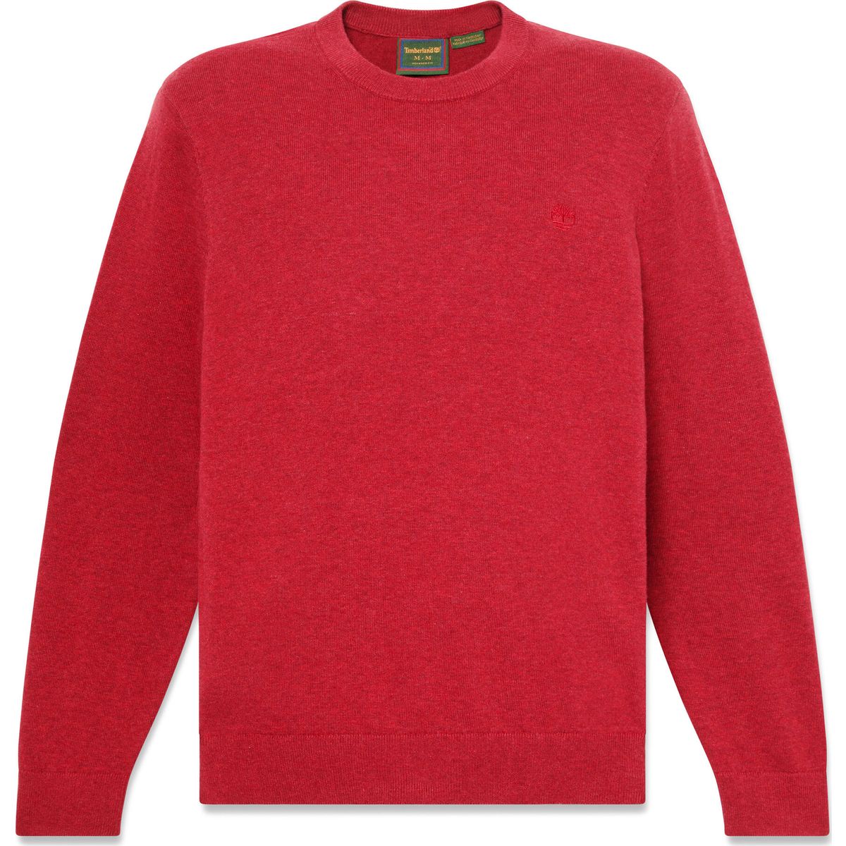 Timberland Mens Cotton Crew Neck Sweater rhythmic red L TBC0YHAZAI71-L