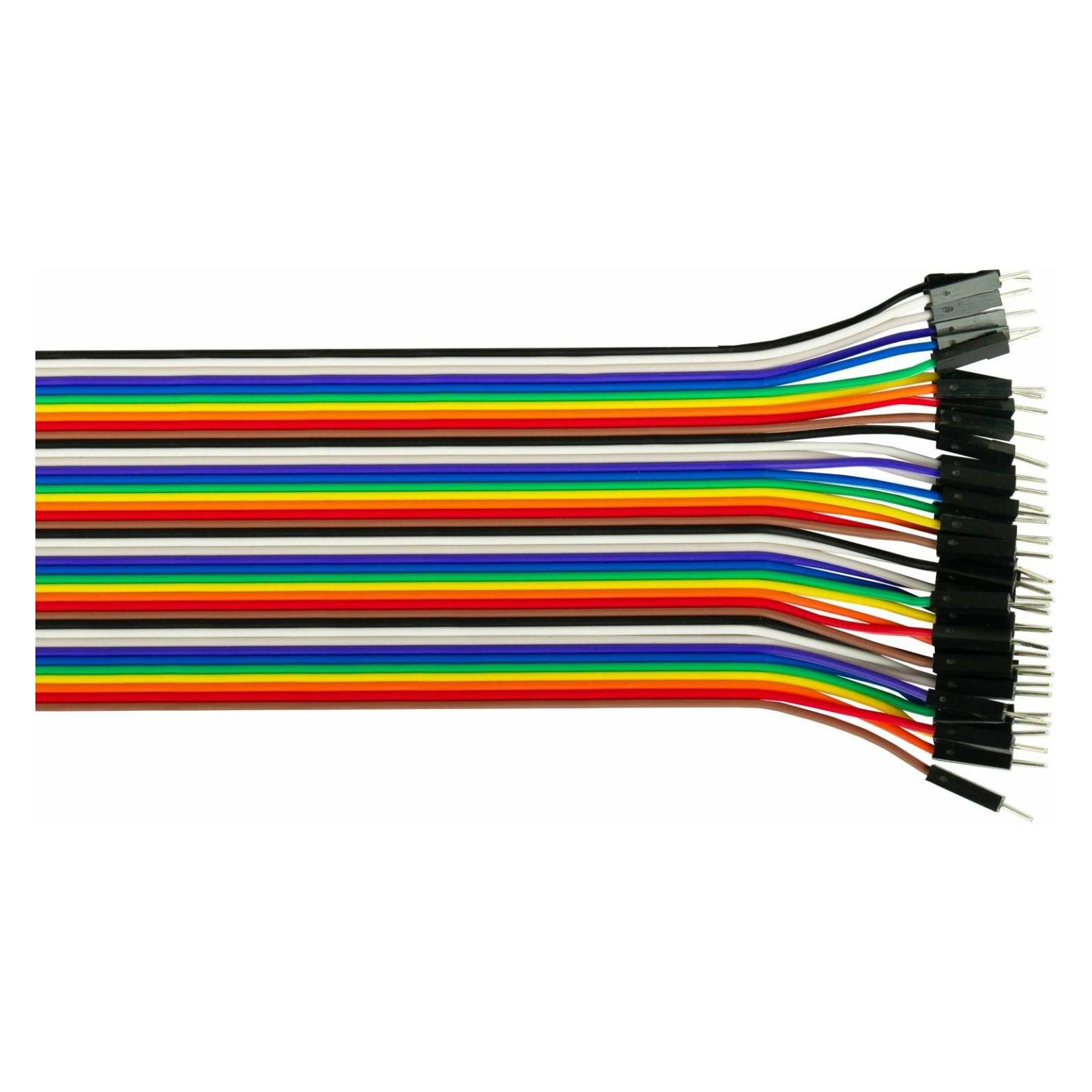 Kabelmeister Jumper Wire 40-Pin trennbare Adern für Arduino, Raspberry Pi etc., 3er-Set (BU-BU/ST-B (JW40-040-SET)