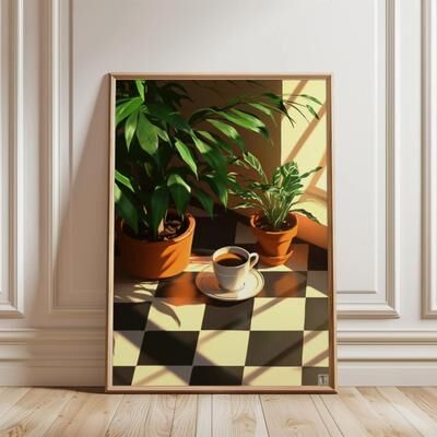 Uplift Picks Minimalist Coffee Wall Art Retro Kitchen Poster For Coffee Lovers 13 50x70 Cm