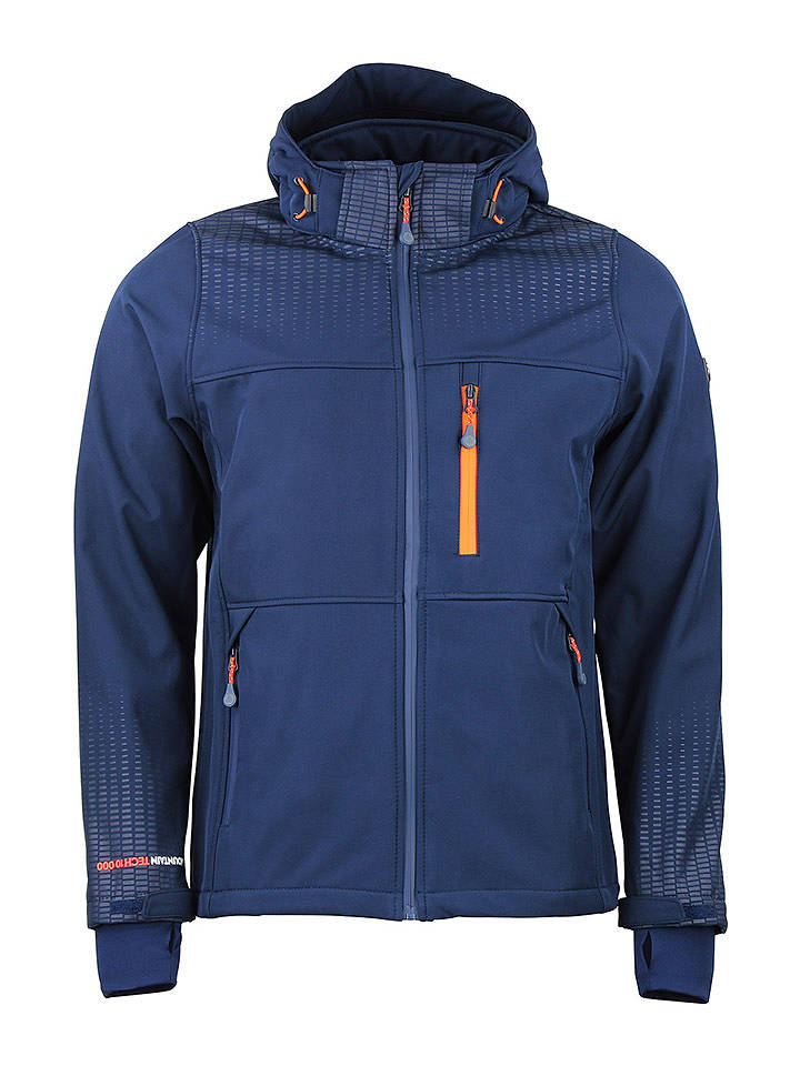 Peak Mountain Softshelljacke "Cabra" in Blau - 3XL