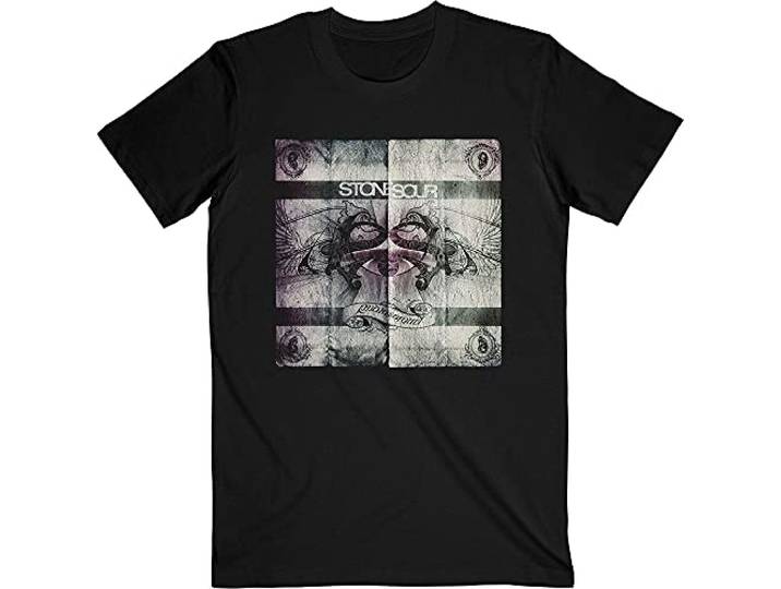 Stone Sour Heren Audio Secrecy Square (Back Print) Slim Fit T-Shirt Zwart, Zwart, L