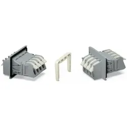 Wago 828-334 Durchführungsklemme,Hebel,Blechdicke 3 mm,grau 828334  - 15 Stück