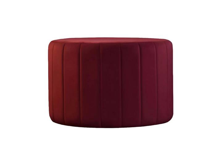 Xlmoebel Hocker Runder Polsterhocker aus Stoff in modernem Design (Hocker, 1 St., Hocker), Hergestellt in Europa