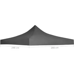 vidaXL, Pavillon Zubehör, Dagonum (290 cm, 290 cm)