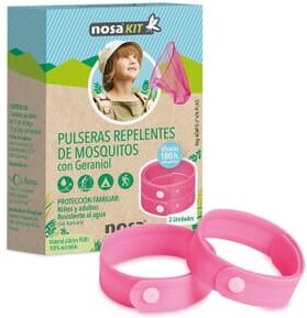 Nosa PULSEIRAS REPELENTES DE MOSQUITOS ROSA 2 Unds Rosa