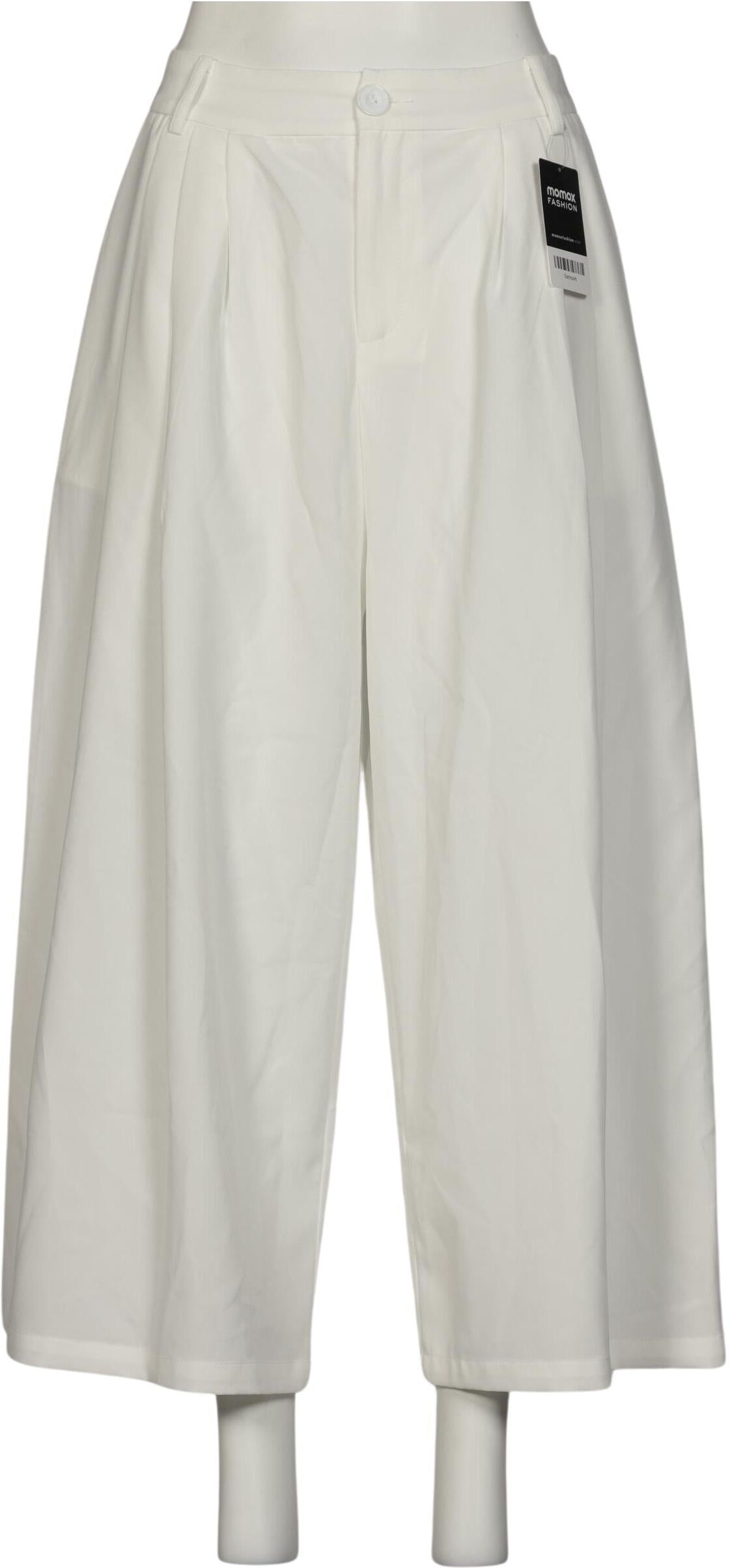 Anonyme Designer Damen Stoffhose, Weiß, Gr. EU 38 (IT 44), Synthetik / Elasthan - Second Hand