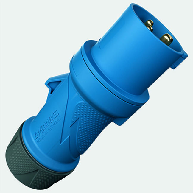 MENNEKES CEE Fiche PTX 32A 3p 6h IP54 ergonomique caoutchoutée (13513)