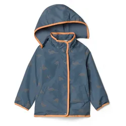 Tchibo - Kinder-Thermo-Regenjacke mit reflektierenden Elementen - Baby - Gr. 86/92 - silber/print