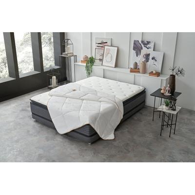 Kunstfaserbettdecke YATAS BEDDING "Dacron Climarelle, Bettdecke 135x200 cm & weitere Größen", weiß, B:155cm L:220cm, Bezug: 100% Baumwolle. Füllung: 100% Polyester, Bettdecken, Sommer, Herbst, allergiker geeignet (Hausstauballergiker)