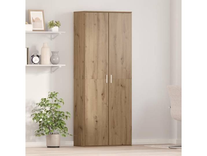 Vintage Armoire Vaisselier/Bibliothèque - Beige - Haut Armoire Chêne artisanal 70x33 5x180cm _004323018