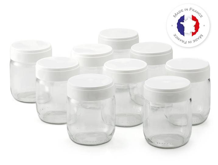 Pot de yaourt en verre 430301 - Lot de 9 pots de yaourts LAGRANGE