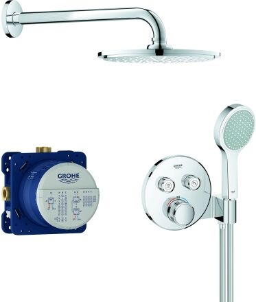 douche Grohe Smartcontrol 34743000 avec thermostat encastré, chrome