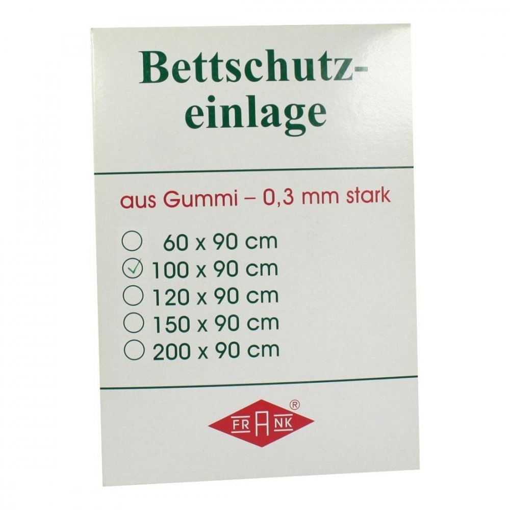 Büttner-Frank GmbH Betteinlage 100x90cm weiss Gummiplatte 0,3 mm 03173830