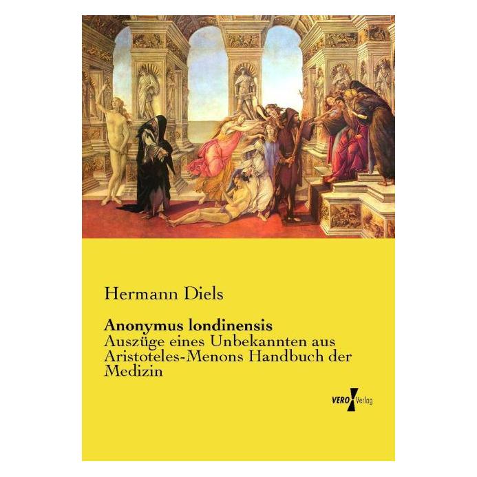 Vero Anonymus londinensis (Deutsch, Softcover, Hermann Diels) (35161464)