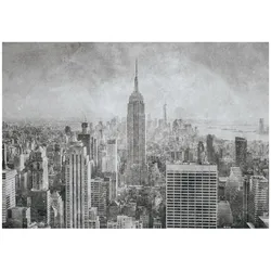 FOTOTAPETE Stadt New York Grau 312x219 cm