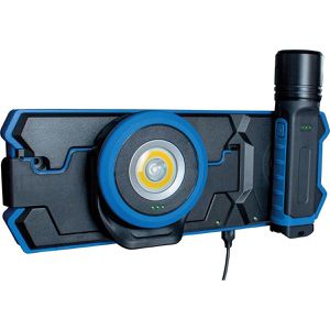 as-Schwabe Arbeitsleuchte 42832, LED, 2 Lampen (1.000 + 670 Lumen), IP68 + IP65, mit Magnet & Akku