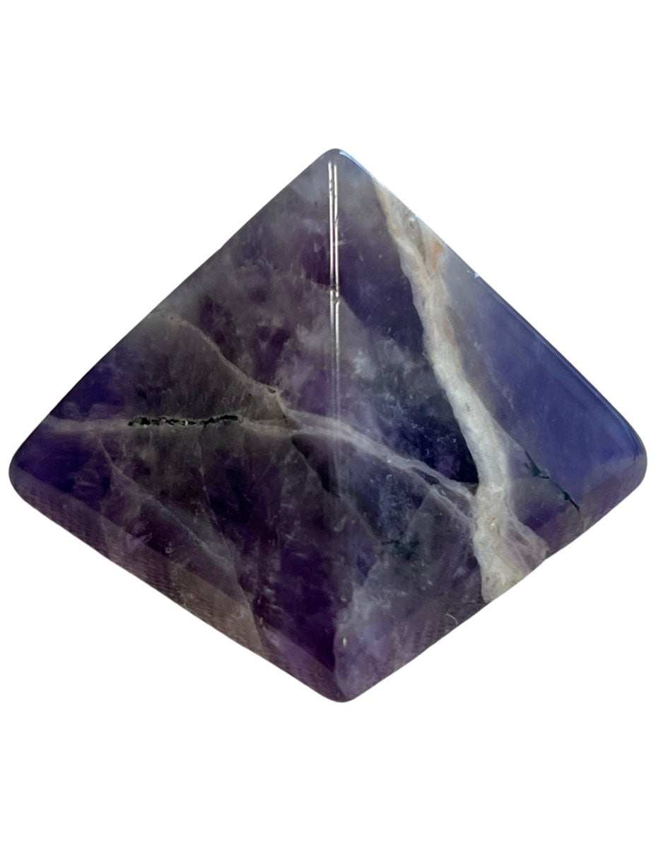 Amethist piramide 35 mm voor op tafel