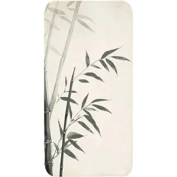 BADEMATTE Japandi - Bambus - Beige Badteppich 60x120 cm