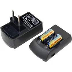 AGI Ladegerät kompatibel mit Duracell CR17345 inkl. 2 Akkus (Kamera Akku Ladegerät), Kamera Stromversorgung, Schwarz