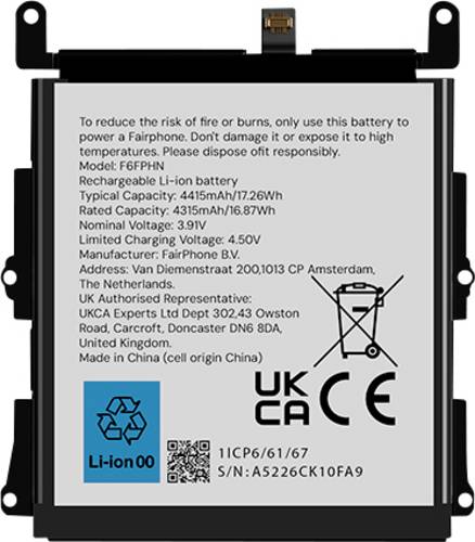 Fairphone Handy-Akku Fairphone 6 4415 mAh